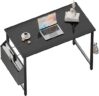 Pamray 32 Inch Computer Desk for Small Spaces with Storage Bag, Home Office Work Desk with Headphone Hook, Small Office Desk Study Writing Table