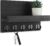 Key Holder for Wall, Decorative Key and Mail Holder with Shelf Has Large Hooks for Bags, Coats, Umbrella – Paulownia Wood Key Hanger with Mounting Hardware (9.8”W x 6.7”H x 4.2”D)